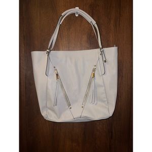 BRAND NEW Jessica Simpson Light Grey Leather Laptop Bag